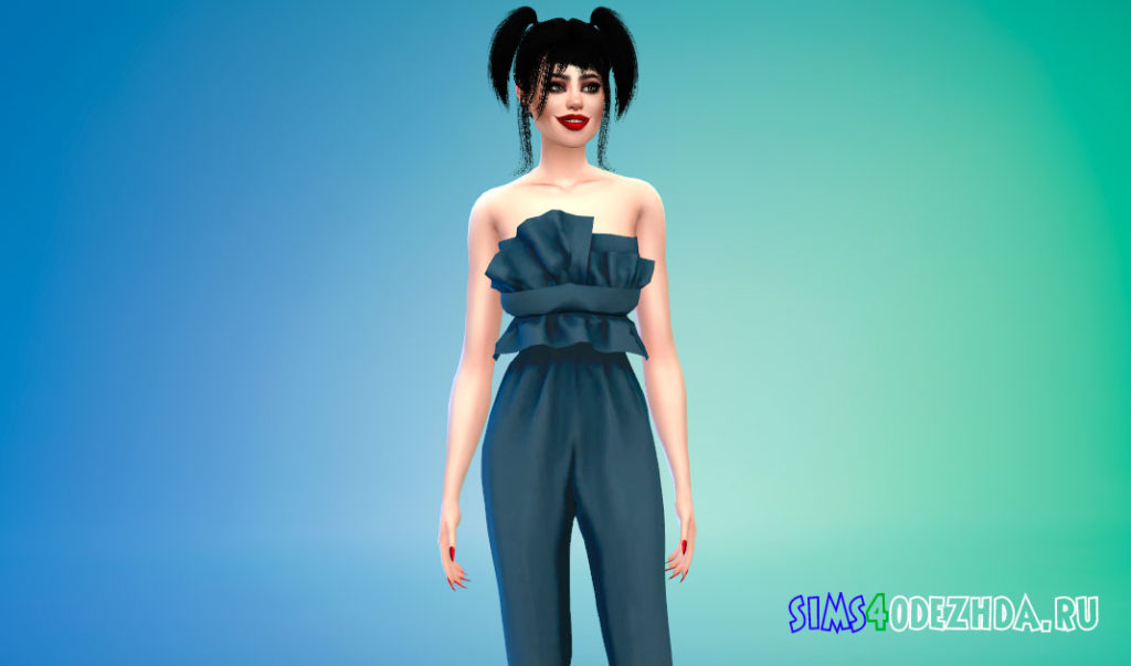 Женский дизайнерский комбинезон для Симс 4 – фото 2