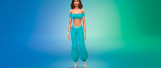 Классический наряд Жасмин для Симс 4 – фото 1