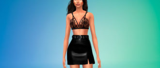 Кружевной бюстгальтер для девушек для Симс 4 – фото 1