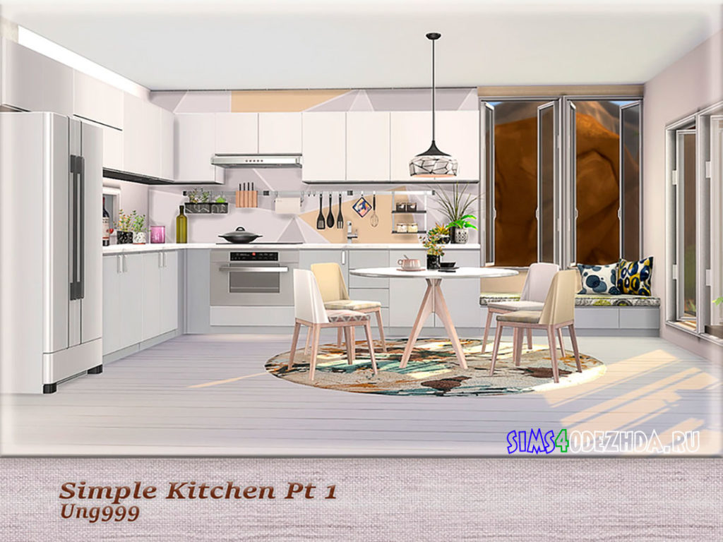Кухня-Simple-Kitchen-для-Симс-4-–-фото-2