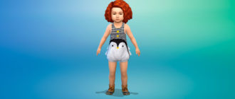 Летний комбинезон для малышей для Симс 4 – фото 1