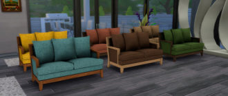 Маленький диван для Симс 4 – фото
