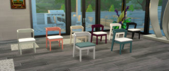 Мини-стул для стола для Симс 4 – фото