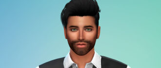 Мужская борода N41 для Симс 4 – фото 1