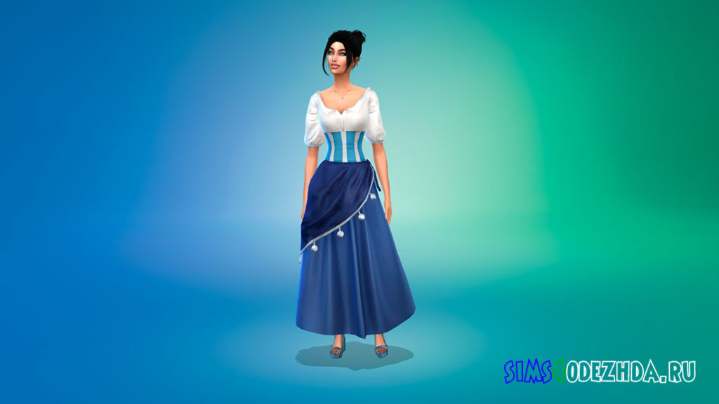 Наряд Эсмеральды для Симс 4 – фото 2