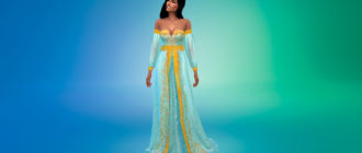 Платье Жасмин для Симс 4 – фото 1
