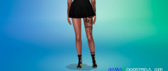 Плиссированная мини-юбка для Симс 4 - фото 1