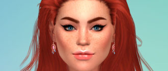 Простая подводка для глаз N42 для Симс 4 – фото 1