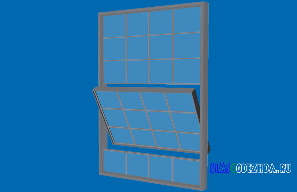 Широкое-окно-с-открытой-створкой-для-Симс-4-–-фото-2