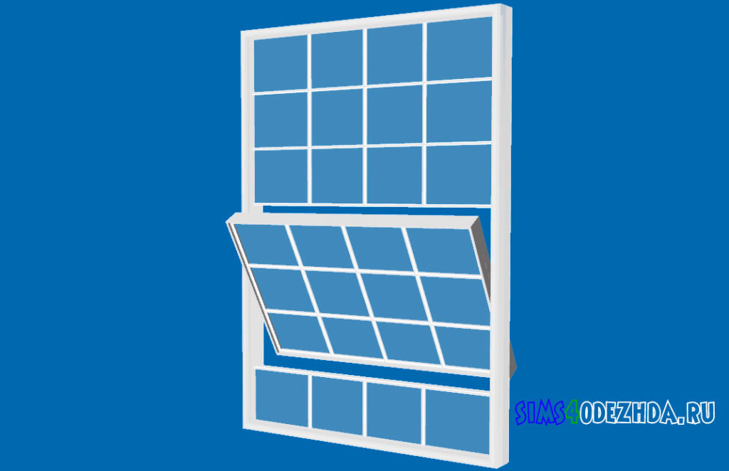 Широкое-окно-с-открытой-створкой-для-Симс-4-–-фото-3