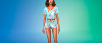 Симпатичный пижамный комплект для Симс 4 – фото 1