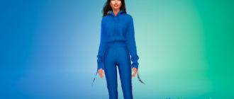 Стильная толстовка с капюшоном для Симс 4 – фото 1