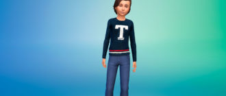 Свитшот для мальчиков для Симс 4 – фото 1