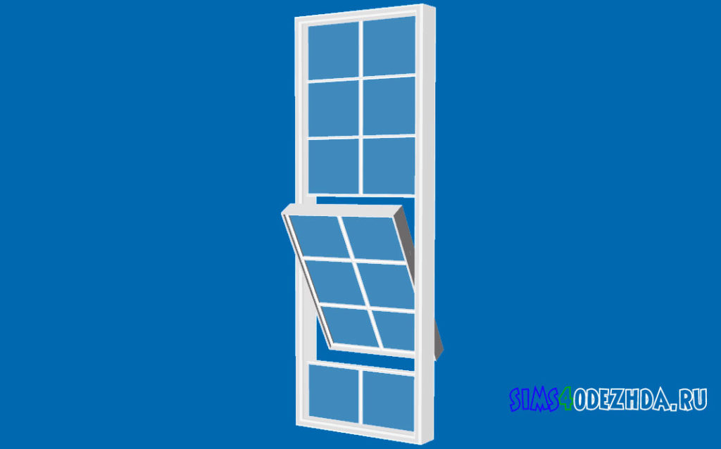 Высокое-окно-с-открытой-створкой-для-Симс-4-–-фото-3
