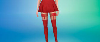 Чулки с подвязками для Симс 4 – фото 1