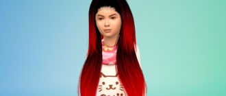 Детская прическа King Kylie от SintikliaSims для Симс 4 – фото 1