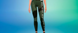 Камуфляжные леггинсы Nike для Симс 4 – фото 1