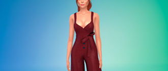 Комбинезон с узлом для Симс 4 – фото 1