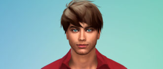 Прическа для мужчин WINGS-OE0520 от wingssims для Симс 4 – фото 1