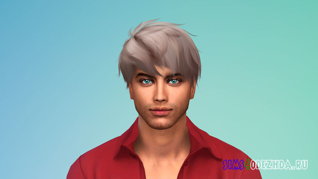 Прическа для мужчин WINGS-OE0520 от wingssims для Симс 4 – фото 2