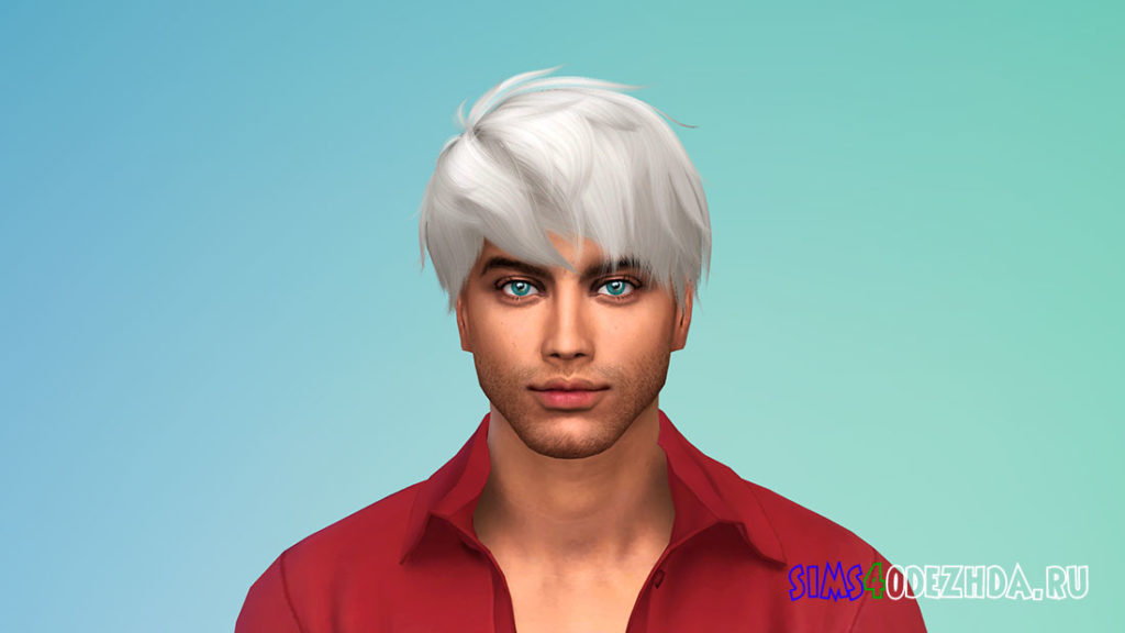 Прическа для мужчин WINGS-OE0520 от wingssims для Симс 4 – фото 3