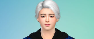 Прическа для мужчин WINGS-OS0605 от wingssims для Симс 4 – фото 1