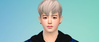 Прическа для мужчин WINGS-OS0628 от wingssims для Симс 4 – фото 1