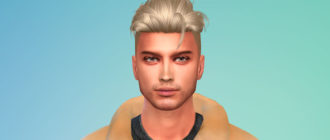 Прическа для парней Harmony от Anto для Симс 4 – фото 1