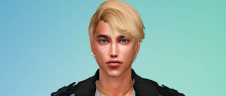 Прическа для парней Tyron от Anto для Симс 4 – фото 1