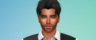 Прическа Jake от Ade для Симс 4 – фото 1