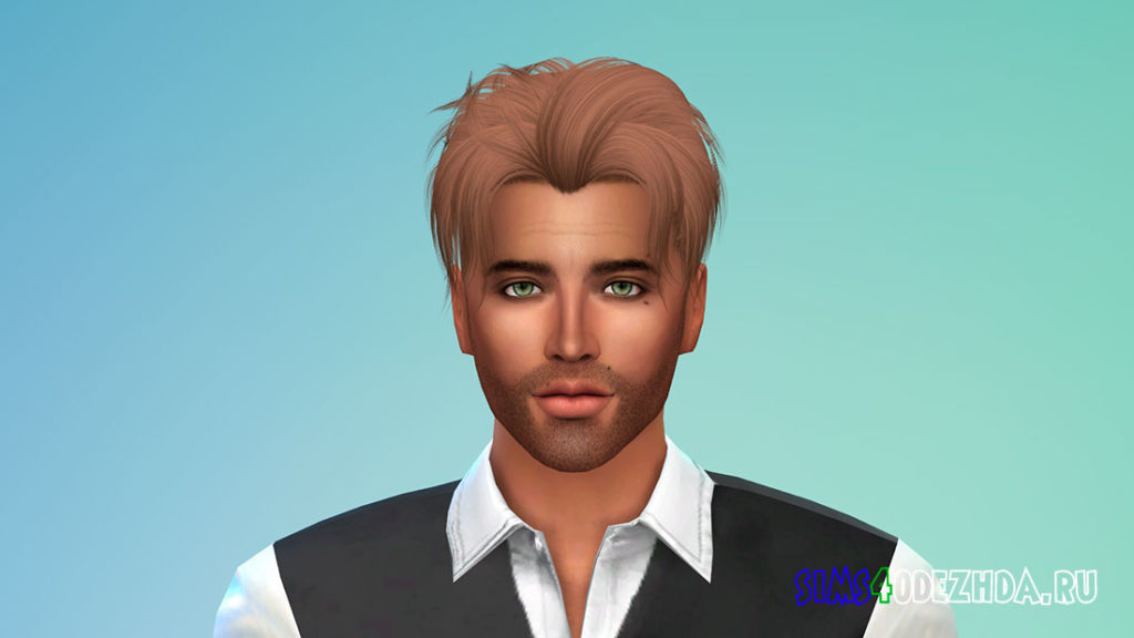 Прическа Jake от Ade для Симс 4 – фото 3