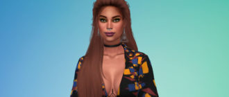 Прическа Nelli от LeahLillith для Симс 4 – фото 1