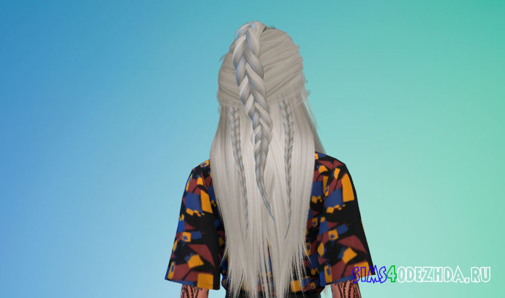 Прическа Nelli от LeahLillith для Симс 4 – фото 3