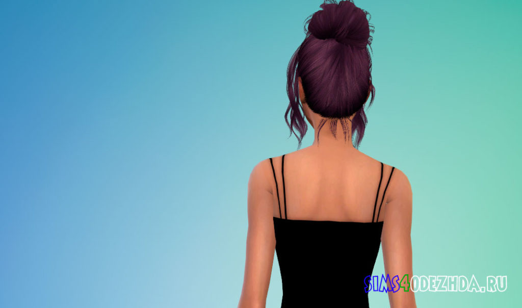 Прическа Ominous от toksik для Симс 4 – фото 3