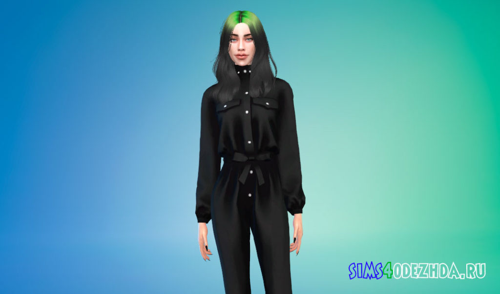 Симка Billie Eilish для Симс 4 – фото 3