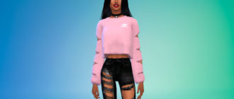 Спортивная кофта Adidas для Симс 4 – фото 1