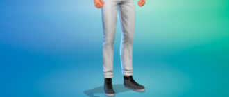 Стильные высокие кеды для парней для Симс 4 – фото 1