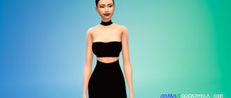 Татуировка на ключице N08 от -Merci- для Симс 4 – фото 1