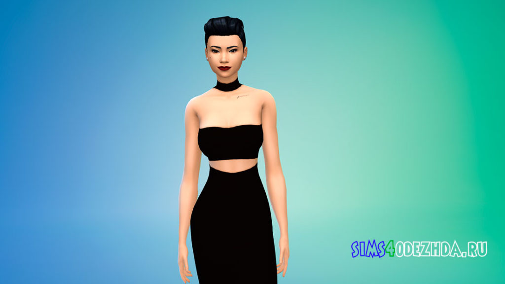 Татуировка на ключице N08 от -Merci- для Симс 4 – фото 3