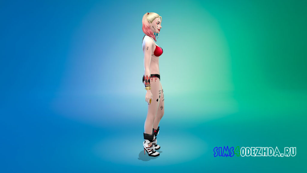 Татуировки Харли Квинн для Симс 4 – фото 2
