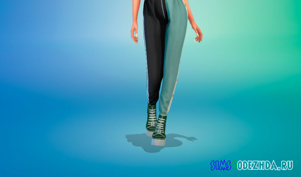 Высокие кеды Madlen Tess для Симс 4 – фото 3