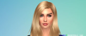 Брови Fluffy N15 для Симс 4 – фото 1