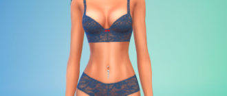 Каскадный пирсинг живота для Симс 4 – фото 1