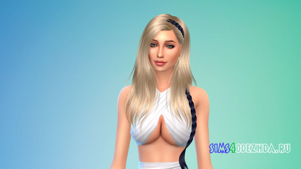 Коса для прически для Симс 4 – фото 3