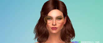 Круглые очки для Симс 4 – фото 1