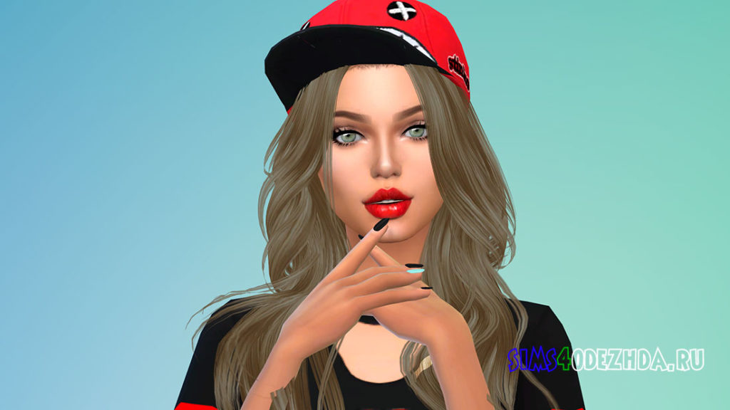 Ногти Matte Almond N06 для Симс 4 – фото 2