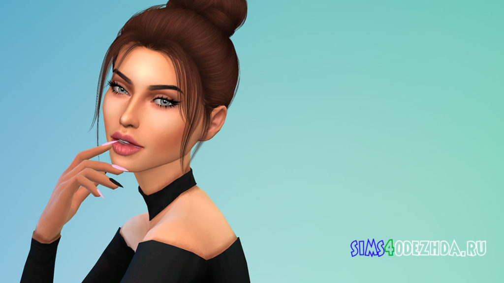 Ногти Matte Stiletto N08 для Симс 4 – фото 2