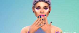 Ногти Velvet для Симс 4 – фото 1