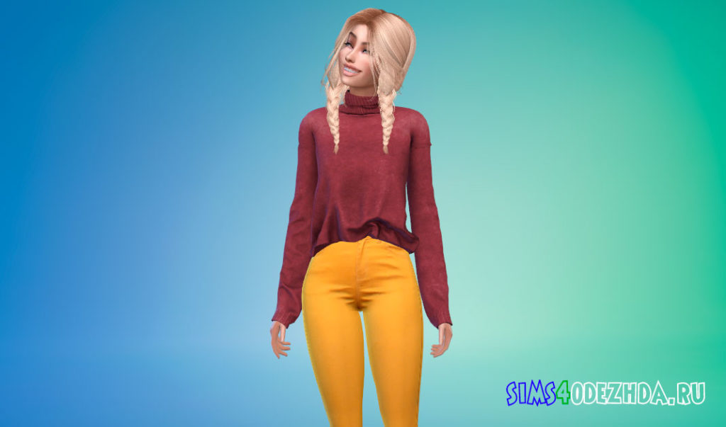 Новый удобный свитер для Симс 4 – фото 3