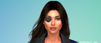 Повязка на глаз с шипами для Симс 4 – фото 1